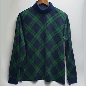 LL Bean Plaid Turtleneck 1X
